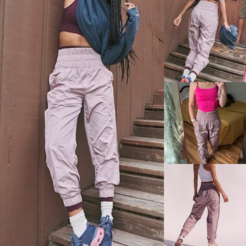 NWOT Fp movement way home mauve m jogger pant pull on moonlight lavender
